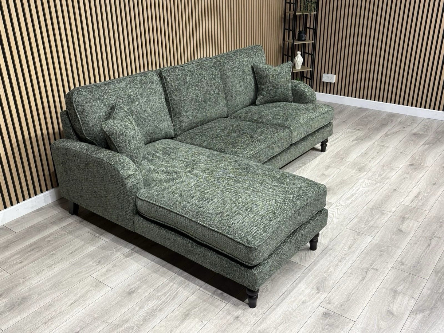 Laura Ashley LYNDEN Style Fabric 3 Seater LHF Chaise Corner Sofa - RRP £2625