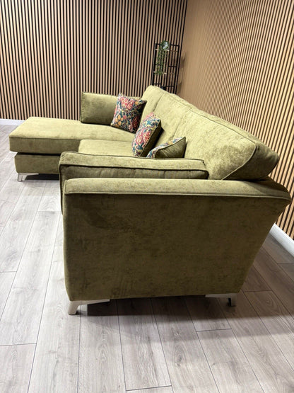 Furniture Village SASHA Fabric Large LHF Chaise Corner Sofa - RRP £3,295