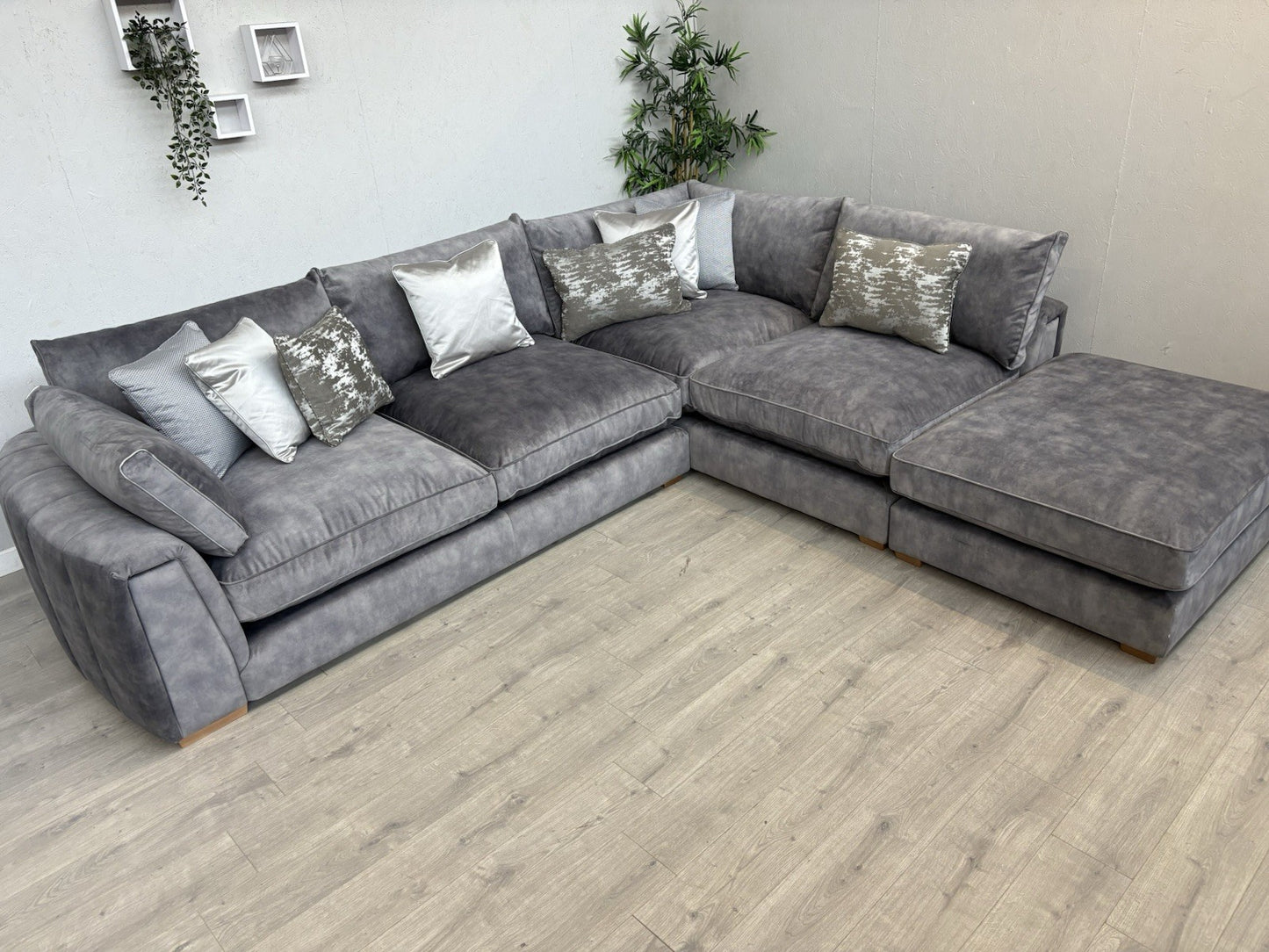 Sofology - EMPEROR Fabric Large 3 Corner 1.5 Open End Chaise Sofa - RRP £5,399
