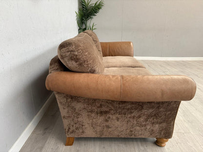 Alexander & James 3 Seater Fabric/Leather Sofa RRP: £2000