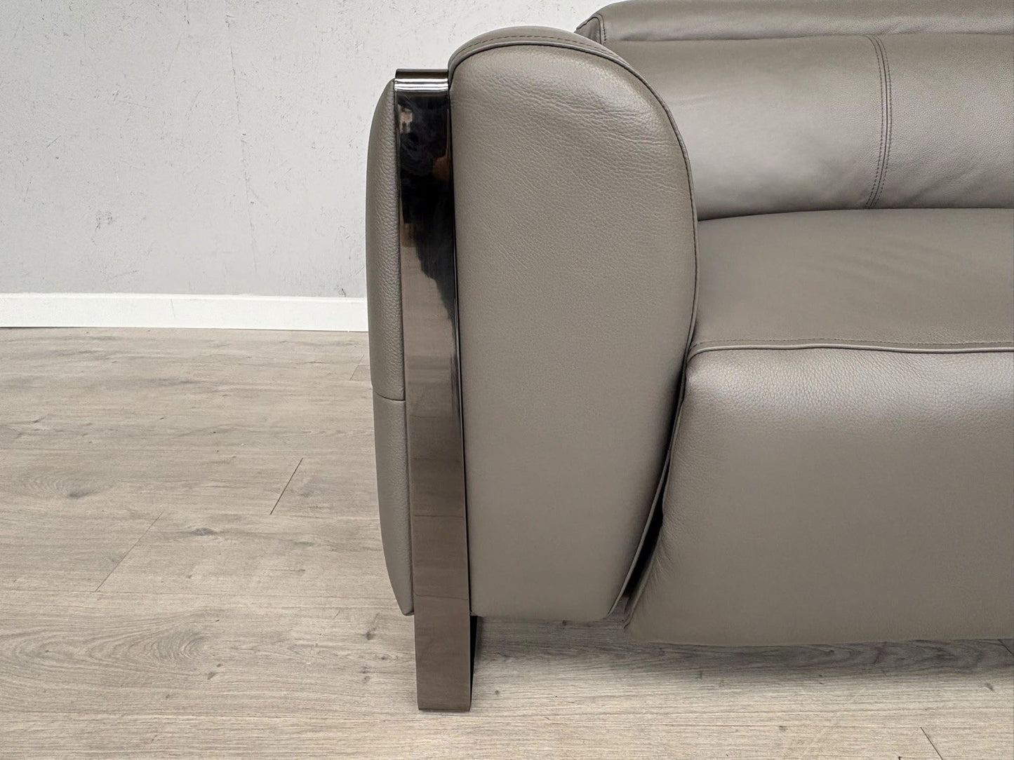 Furniture Village GISELLA Leather 3 Seater Sofa + Armchair Power Set - RRP £4390