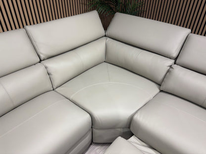 Sofology PLAZA style Leather 2c2 Power Recliner Sofa + Console - RRP £4699