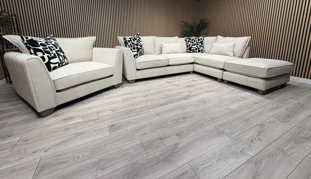 F.V Mariah Style Corner Sofa & Love Chair - Different Combinations Available