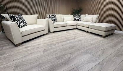 F.V Mariah Style Corner Sofa & Love Chair - Different Combinations Available