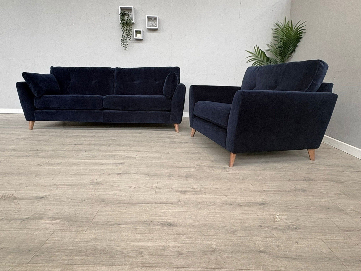 Dunelm - Peyton Grand Fabric 4 Seater Sofa + Love Chair / Armchair  - RRP £2,428