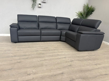 Furniture Village - Nicoletti Davide Small Leather Corner Static  - £4745
