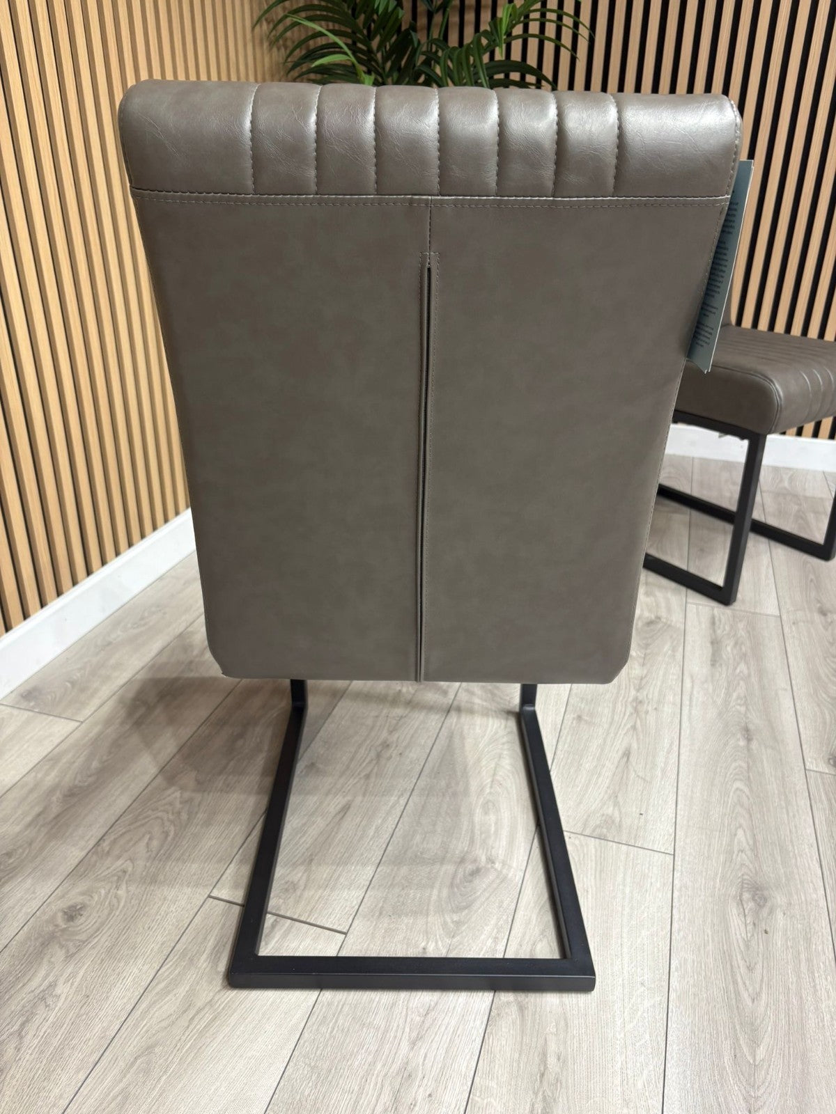 NEXT Sample - RIGA Industrial leather dining chairs