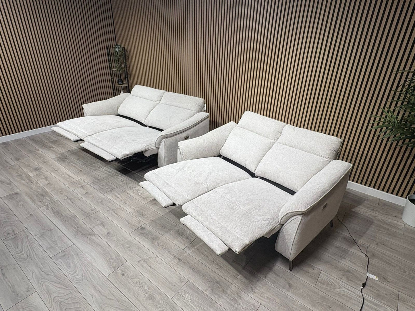 Vicenza Fabric Power Recliner 3 + 2 Seater Sofa Set - RRP £3599