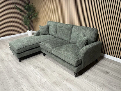 Laura Ashley LYNDEN Style Fabric 3 Seater LHF Chaise Corner Sofa - RRP £2625