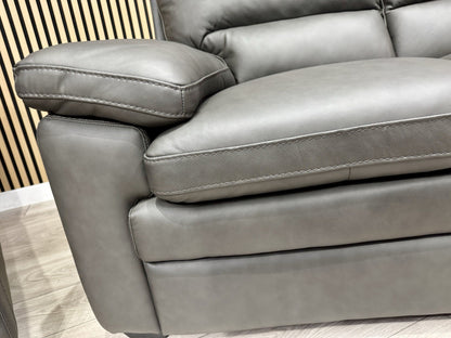 DFS Brooker Leather 3+3 Seater Static Sofa Set  - RRP £3790