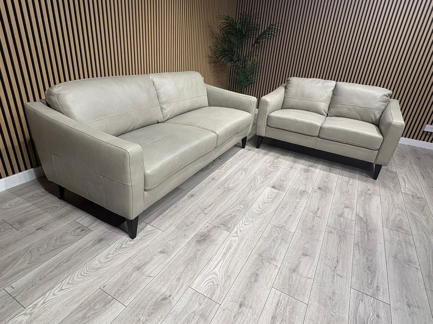 John Lewis BAILEY Style 3 Seater + 2 Seater Leather Sofa Set RRP £3978