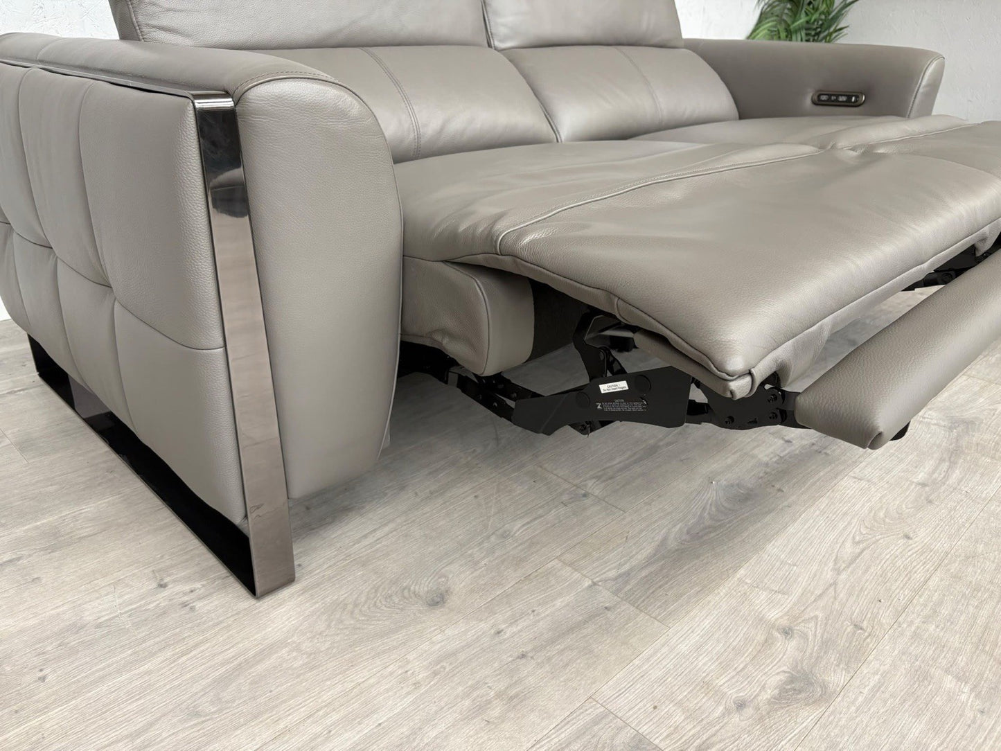Furniture Village GISELLA Leather 3 Seater Sofa + Armchair Power Set - RRP £4390