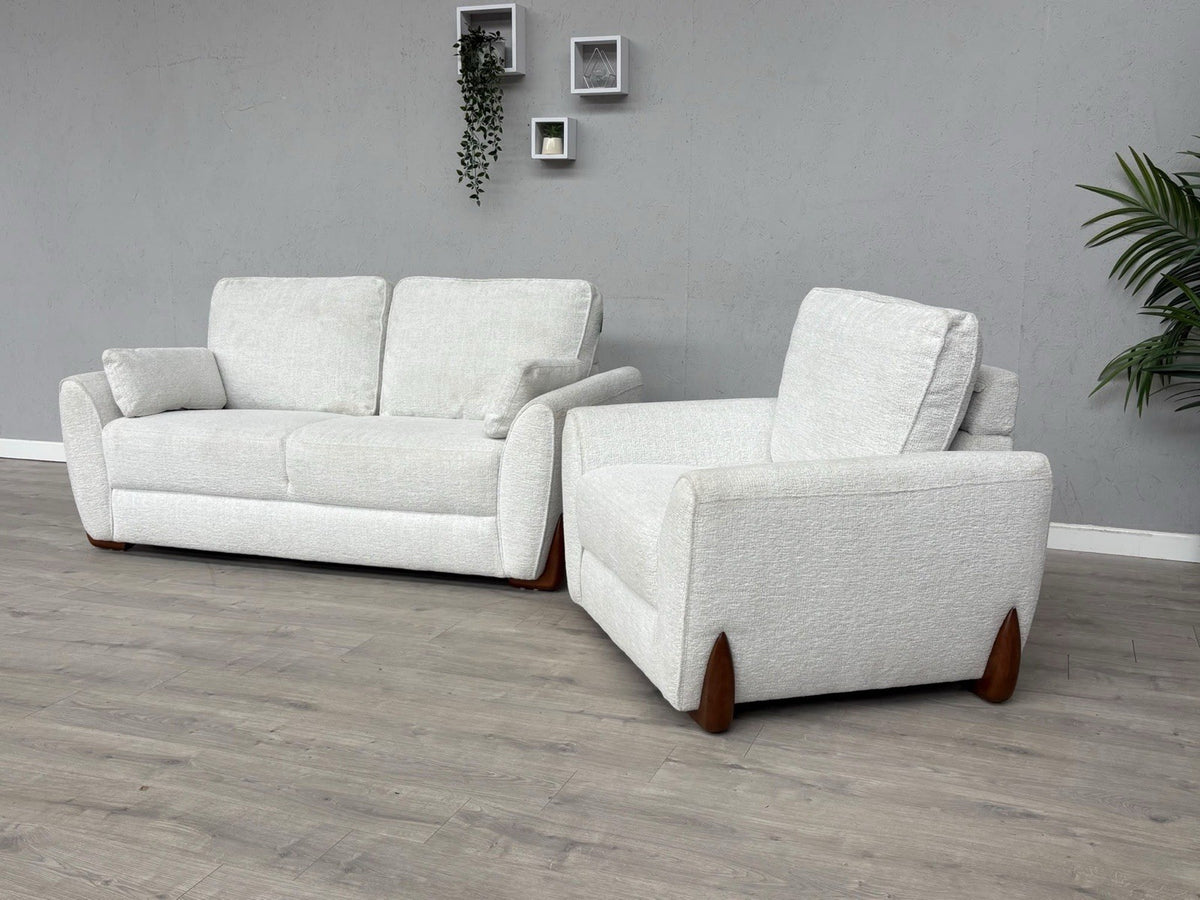DFS Elana Fabric 3 Seater Sofa and Armchair Set RRP £1298