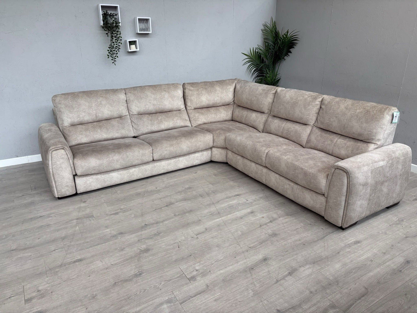 Furniture Village FLEX Fabric Large LHF Corner Sofa Bed, Storage Arms, RRP £2945