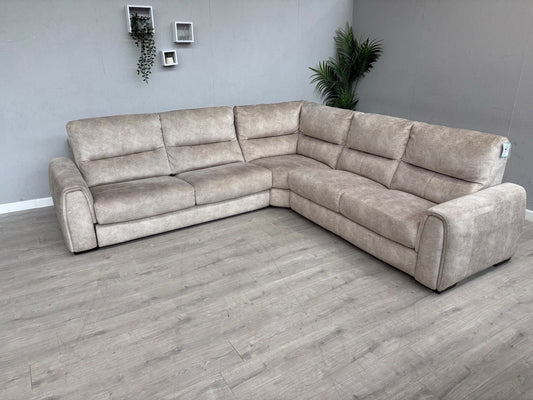 Furniture Village FLEX Fabric Large LHF Corner Sofa Bed, Storage Arms, RRP £2945