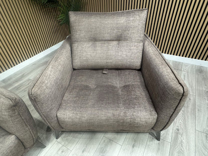 SCS Ostellato Fabric 3 Seater Sofa + Armchair, Adjustable Back Rests - RRP £2098