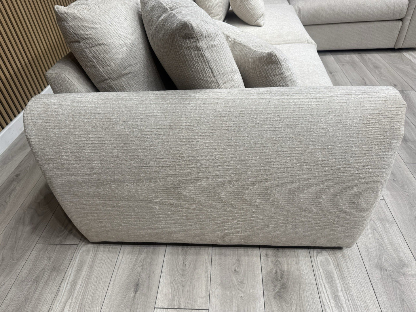 Sofology MARBLE ARCH Style Fabric RHF Corner Sofa, Cream - RRP £3,599