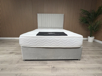 4ft6 Durham Bed Set, Inc Base + Headboard + Mattress (Storage Options Available)