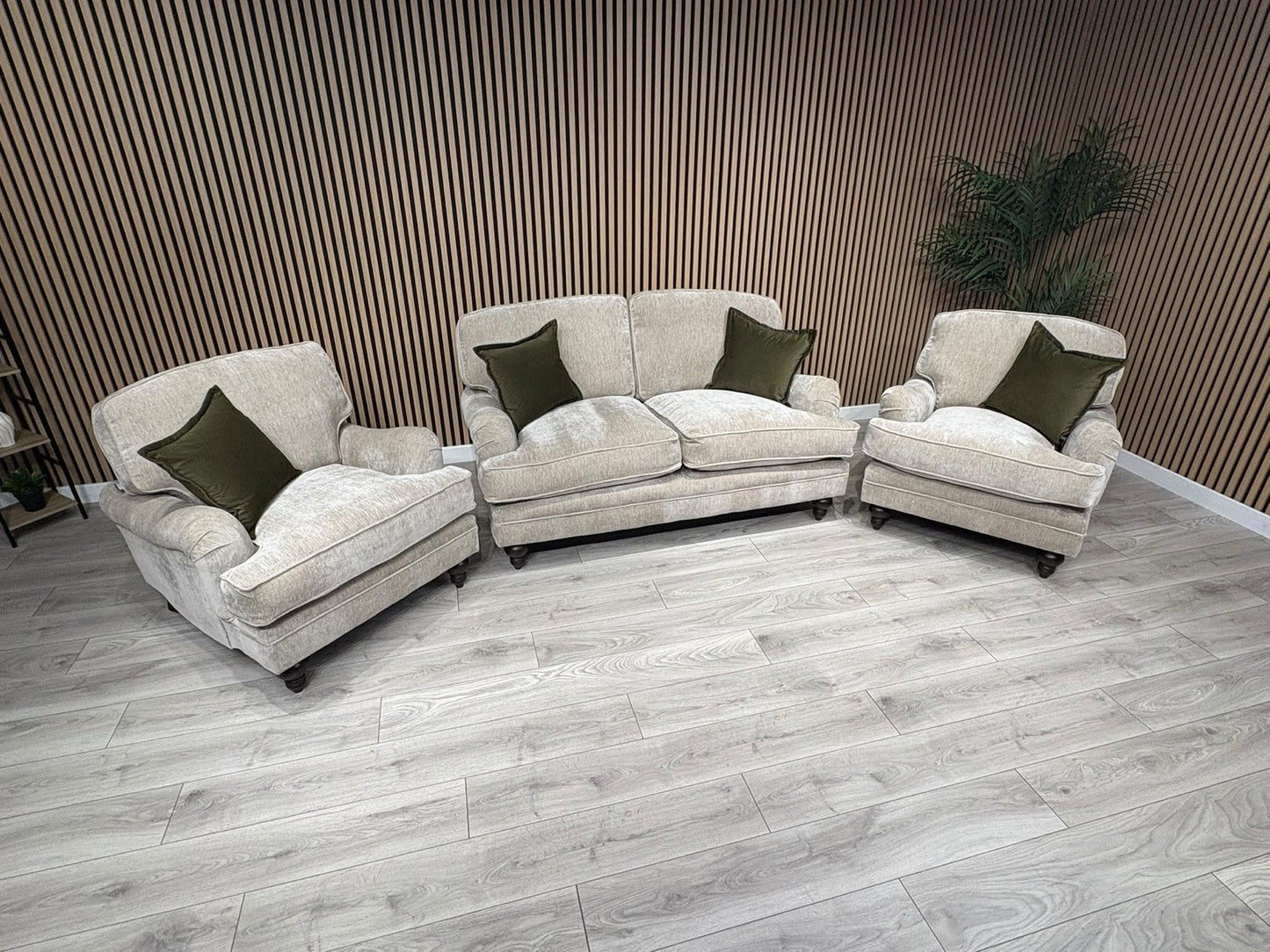 Laura Ashley HERITAGE Style Fabric 2 Seater Sofa + 2x Armchairs Set - RRP £3725