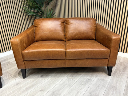 John Lewis BAILEY Style Leather 3 + 2 Seater Sofas, Armchair + Stool - RRP £4648