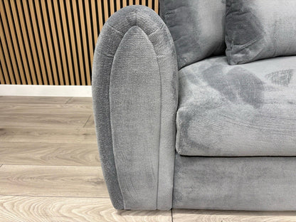 Sofology MARBLE ARCH Style Fabric RHF Corner Sofa, Grey - RRP £3,599