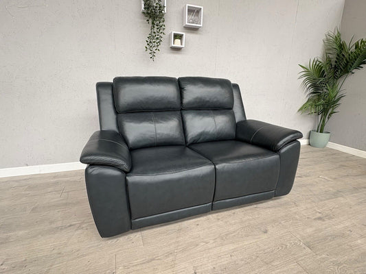 Furniture Village UTAH Leather 2 Seater Power Recliner, Lumbar Sofa - RRP £2,195