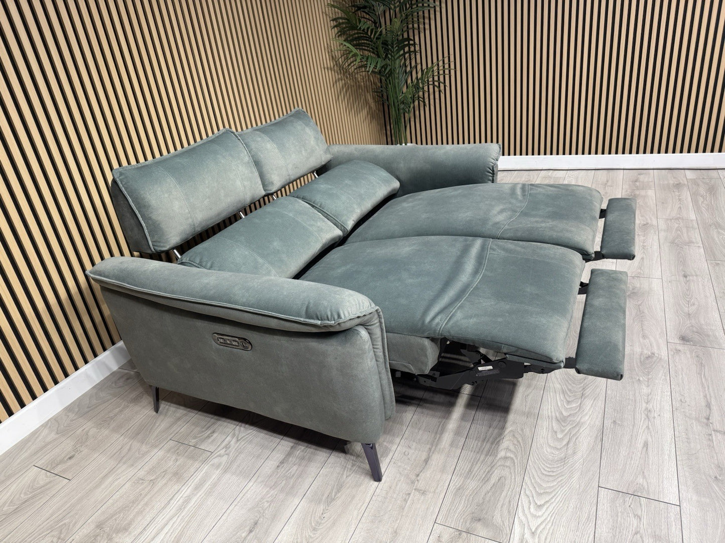 Furniture Village JUDE Fabric 2 Seater Power Recliner Sofa, Fern - RRP £1,895