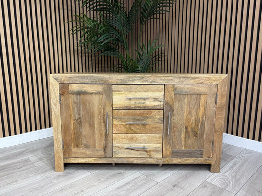 NEXT Sample - Cuba Mango Wood 2 Door 3 Drawer Sideboard - RRP: £1095