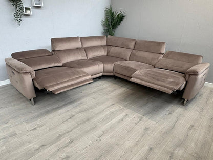 Furniture Village MOET Fabric 2 Corner 2 Power Recliner Corner Sofa - RRP £3595