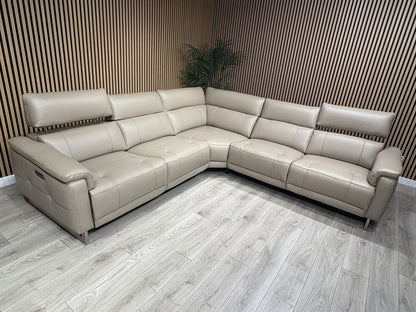 Furniture Village MOET Large Leather Power Recliner Corner Sofa - RRP £4,495