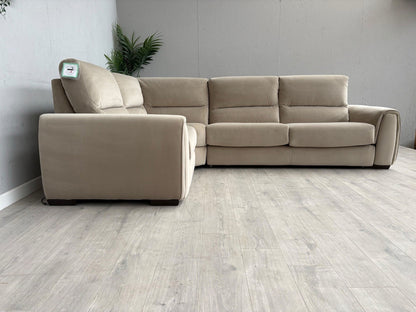 F.V Flex LHF Corner Sofa Bed with Power Recliner & Storage Arms - RRP £2945