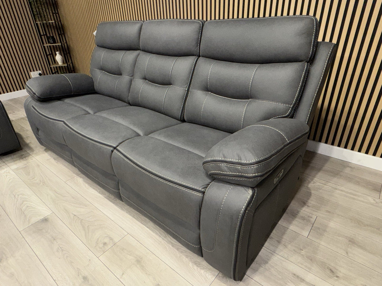 DFS Eiger Style Fabric 3+2 Seater Power Sofa Set RRP £2788