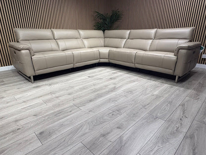 Furniture Village MOET Large Leather Power Recliner Corner Sofa - RRP £4,495