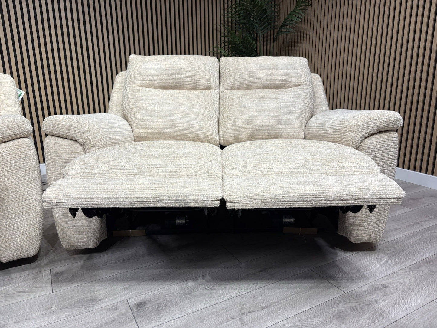 NAVONA 3 Seater + 2 Seater Fabric Sofa Set, Power Recliners - RRP £3,298