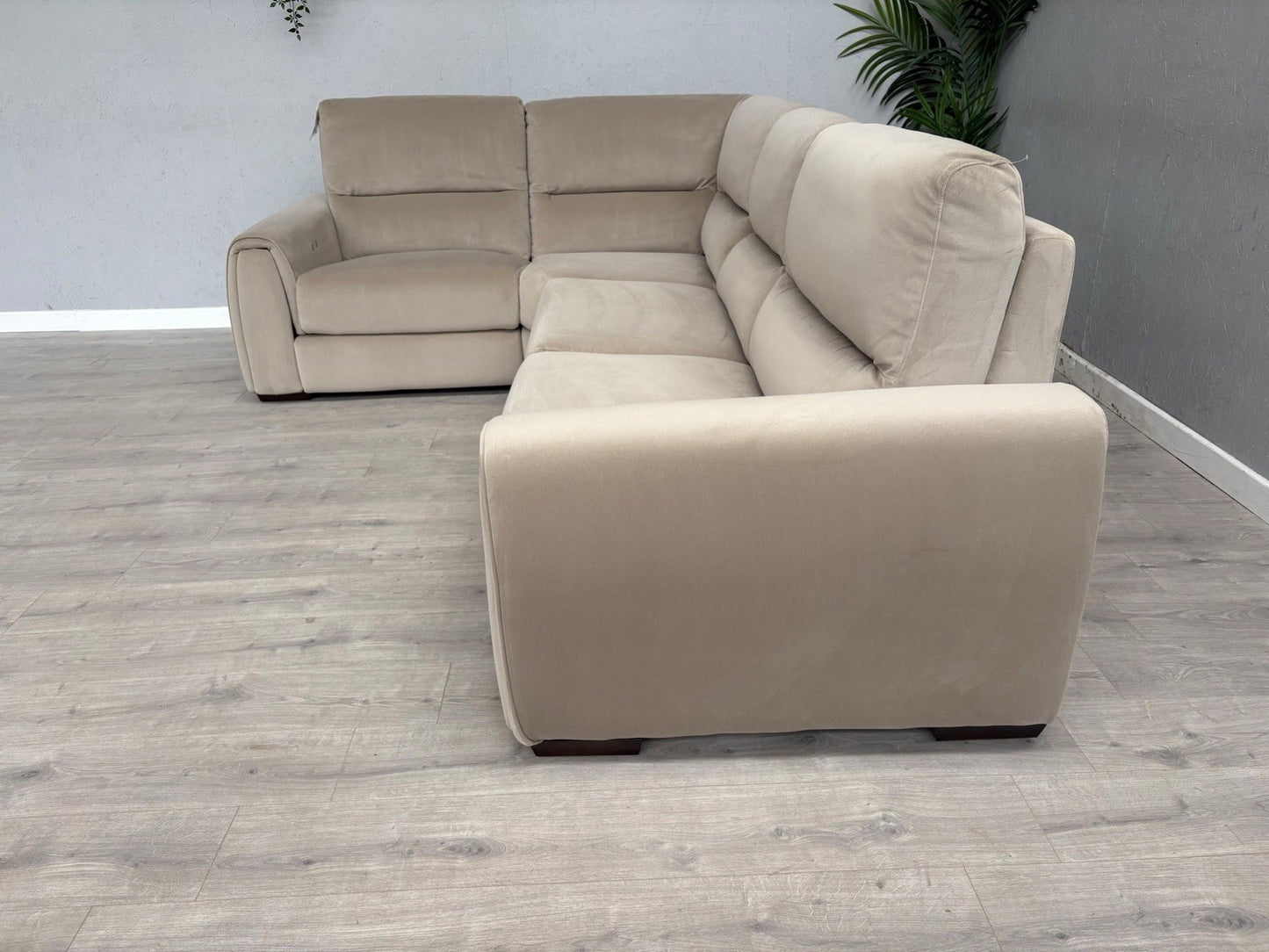 F.V Flex LHF Corner Sofa Bed with Power Recliner & Storage Arms - RRP £2945
