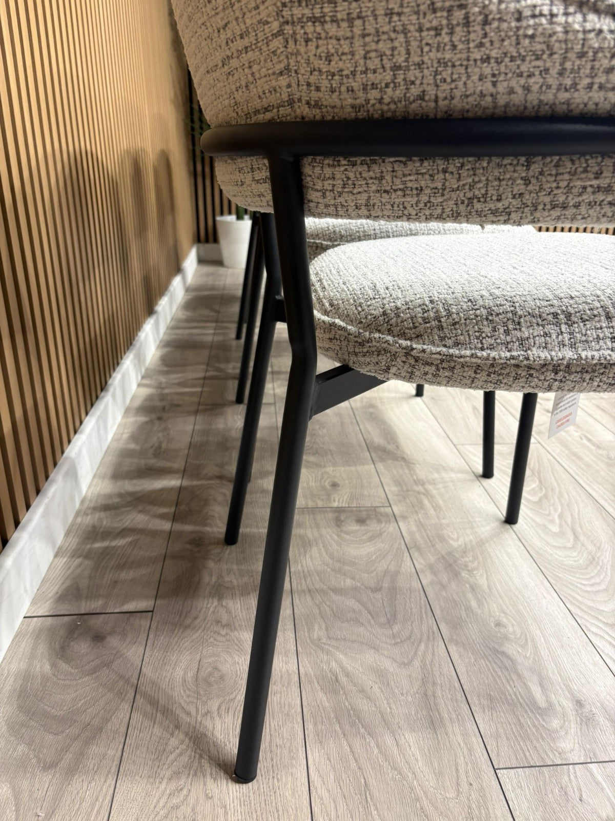 NEXT Sample - Textured natural dining chairs