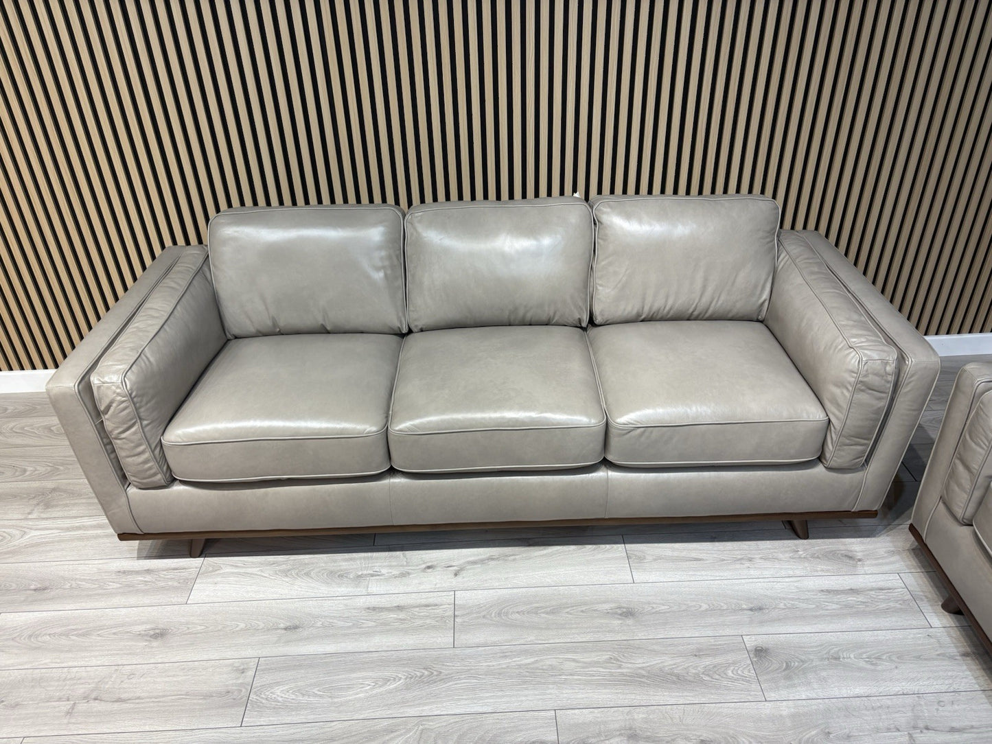 John Lewis Sample VALENCIA 3 Seater + 2 Seater Leather Sofa Set - RRP £4,398