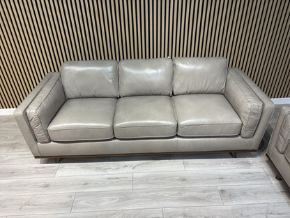 John Lewis Sample VALENCIA 3 Seater + 2 Seater Leather Sofa Set - RRP £4,398