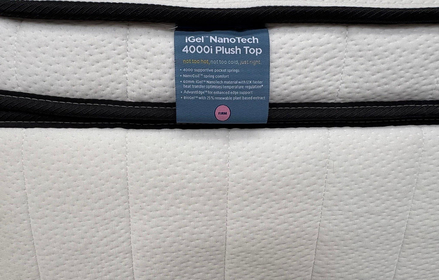 IGEL Nanotech 4000i 6ft Superking Plushtop Mattress, Firm - RRP £2,299