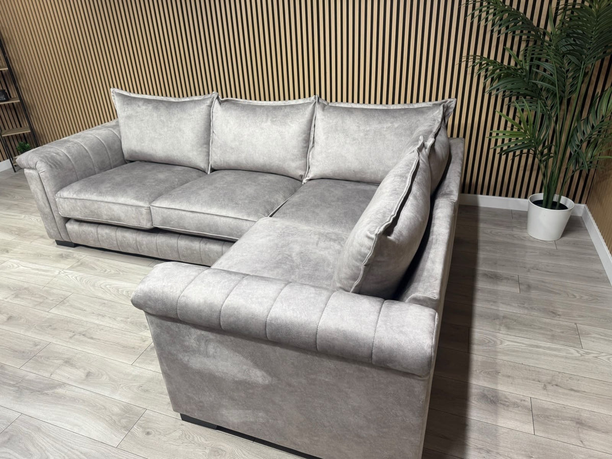 DFS DOLCIE Formal Back Fabric 3 Corner 1 Sofa - RRP £2,359