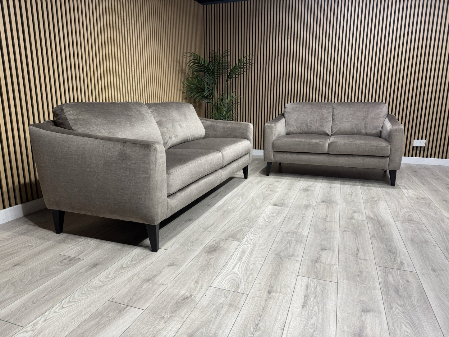 John Lewis BAILEY Style Fabric 3 Seater + 2 Seater Sofa Set, Stone - RRP £2,978