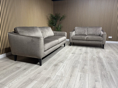 John Lewis BAILEY Style Fabric 3 Seater + 2 Seater Sofa Set, Stone - RRP £2,978
