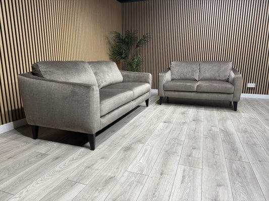 John Lewis BAILEY Style Fabric 3 Seater + 2 Seater Sofa Set, Stone - RRP £2,978