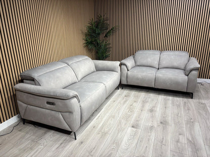Furniture Village EZRA Style Fabric Power Recliner 3+2 Seater Sofas - RRP £3290