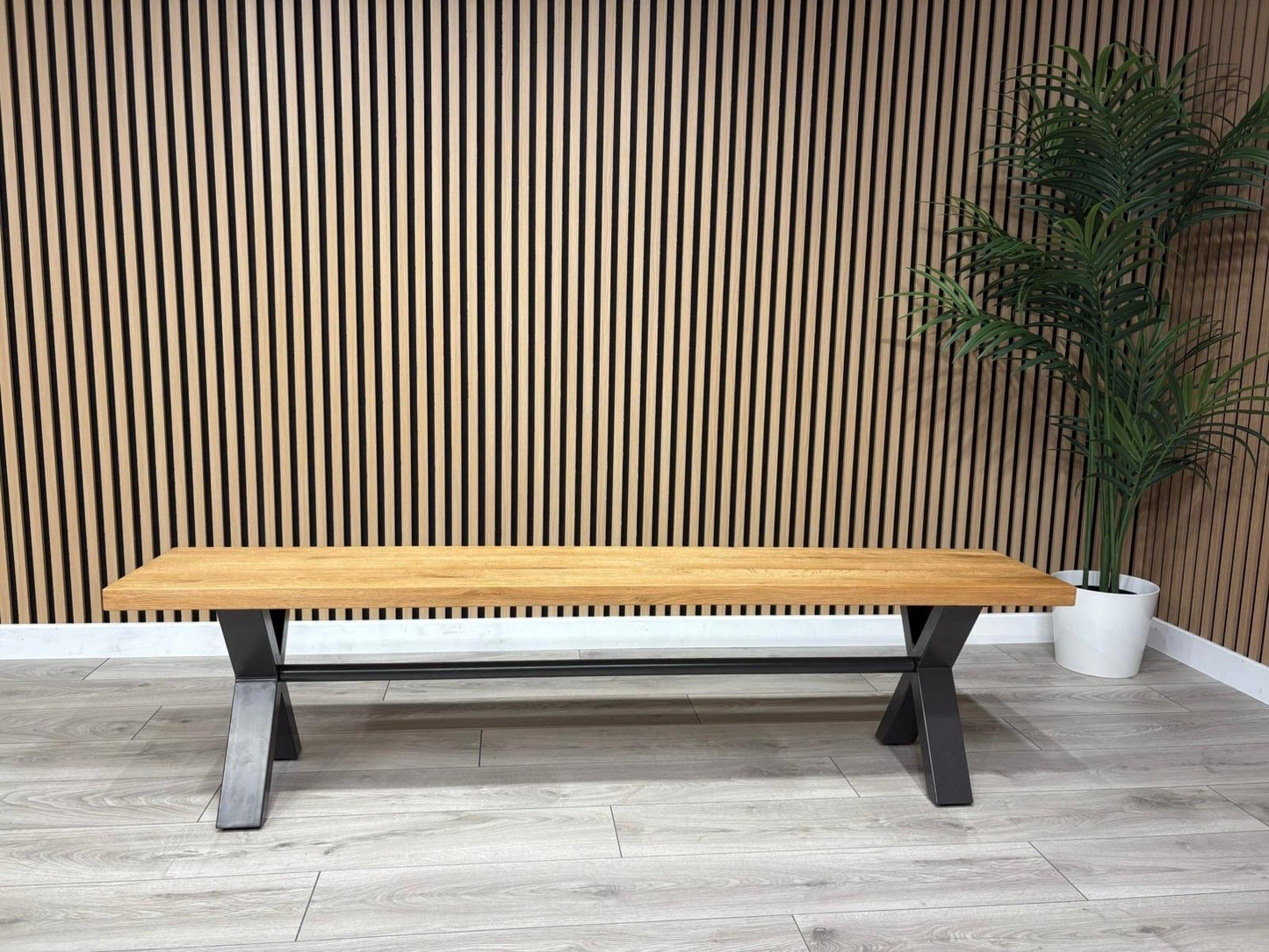 Furniture Village EARTH Solid Oak 180cm Dining Bench - RRP £359