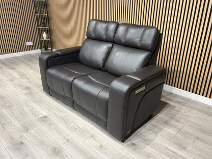 SCS Adstock Leather 2 Seater Power Recliner Sofa RRP £2699 (Read Description)