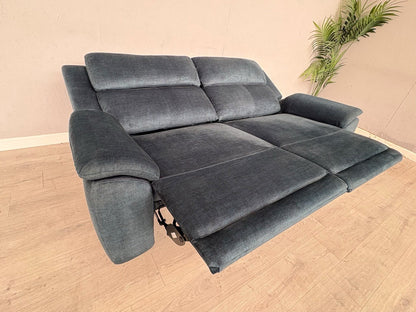 Furniture Village UTAH Fabric 3 Seater Power Recliner, Lumbar Sofa - RRP £1,995
