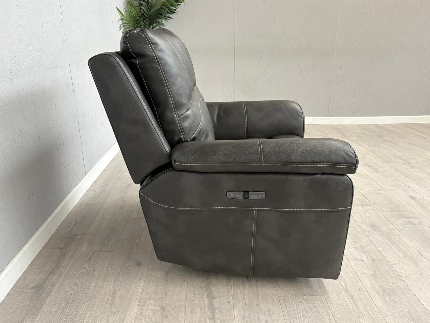 DFS Evander Faux Leather Power Recliner Armchair - RRP £899