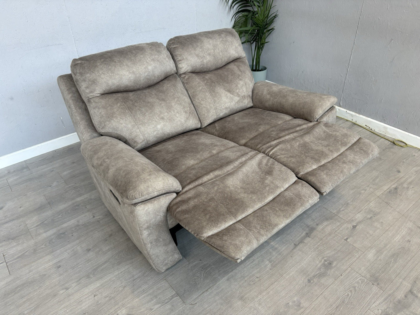 Furniture Village SLOANE Fabric 2 Seater Power Recliner Sofa - RRP £945