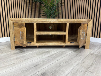 NEXT Sample - Cuba Mango Wood Plasma TV Cabinet - RRP: £895